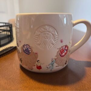 Starbucks Korea Heritage Collection Talchum Mask Dance mug